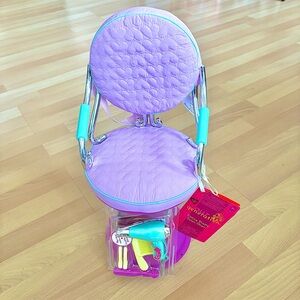 Our Generation Beauty Salon Chair Playset for 18” Dolls